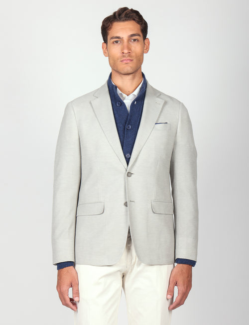 Giacca tinta unita in maglia