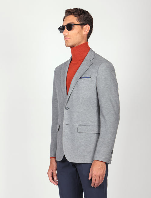 Giacca tinta unita in maglia