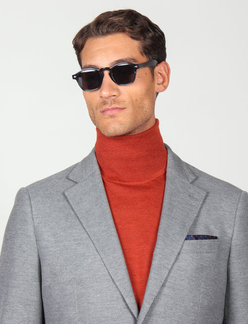 Giacca tinta unita in maglia