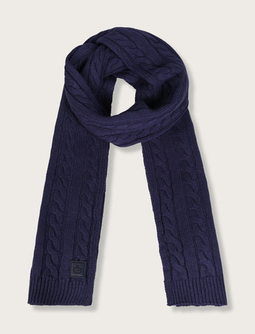 Sciarpa in maglia a coste inglesi