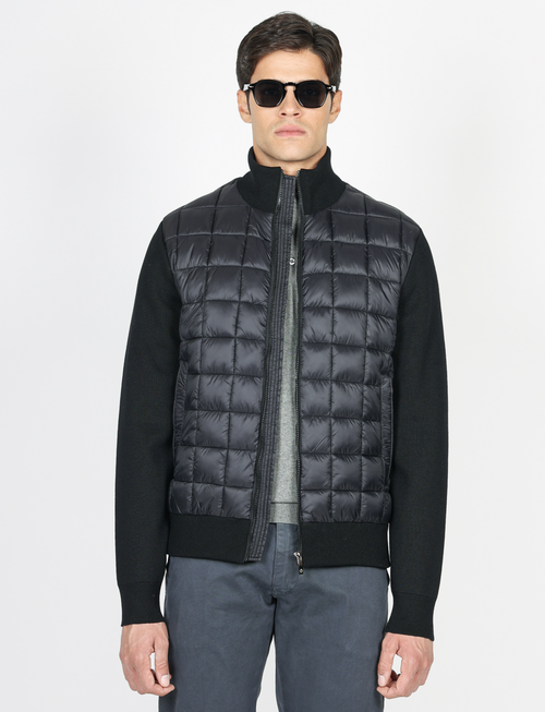 Maglia trapuntata imbottita a giubbino