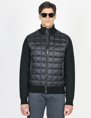 Maglia trapuntata imbottita a giubbino