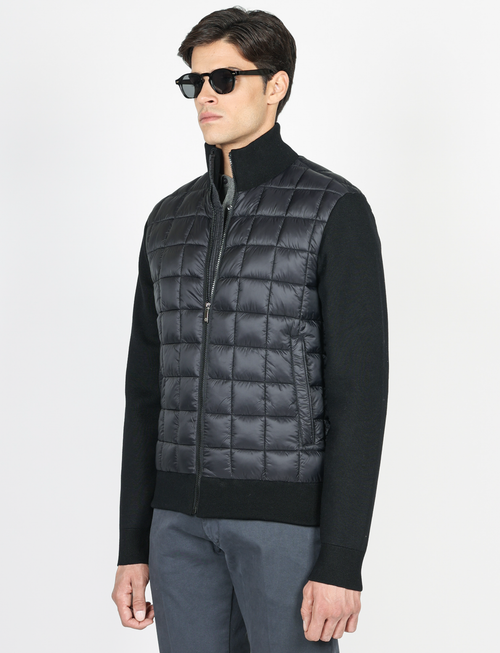 Maglia trapuntata imbottita a giubbino