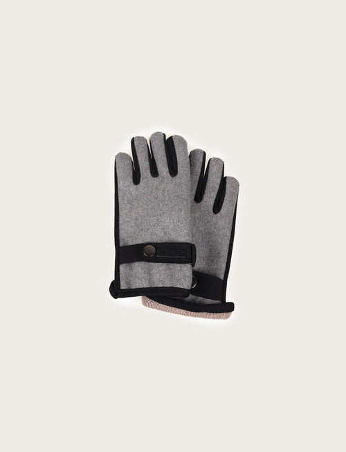 Guanti in flanella e alcantara