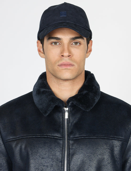 Giubbino in eco montone effetto scamosciato_luigi fusaro