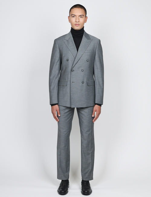 Abito doppiopetto fantasia spigata