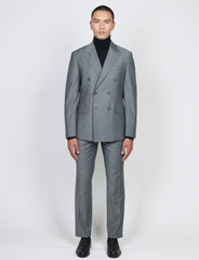 Abito doppiopetto fantasia spigata