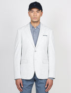 Giacca in maglia tinta unita effetto mélange