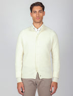 Cardigan a coste inglesi in lana lambswool_luigi fusaro