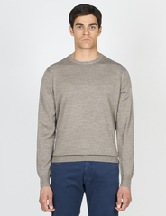 Maglia girocollo in lana merinos