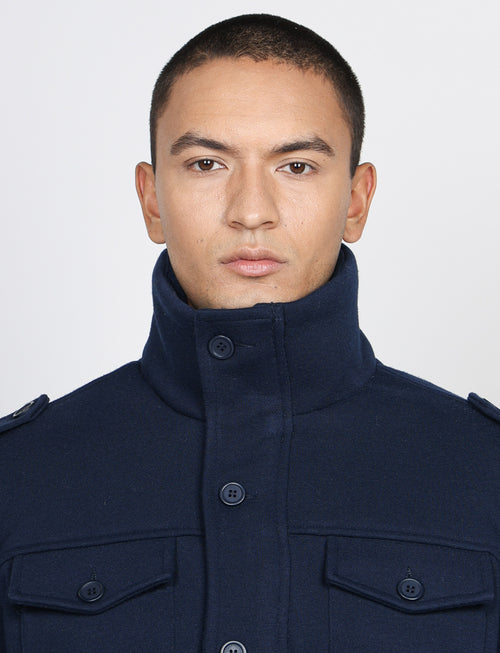 Sahariana imbottita in tessuto con pettorina