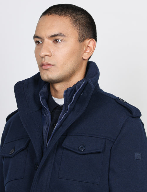 Sahariana imbottita in tessuto con pettorina