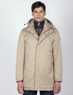 Parka imbottito con pettorina e cappuccio