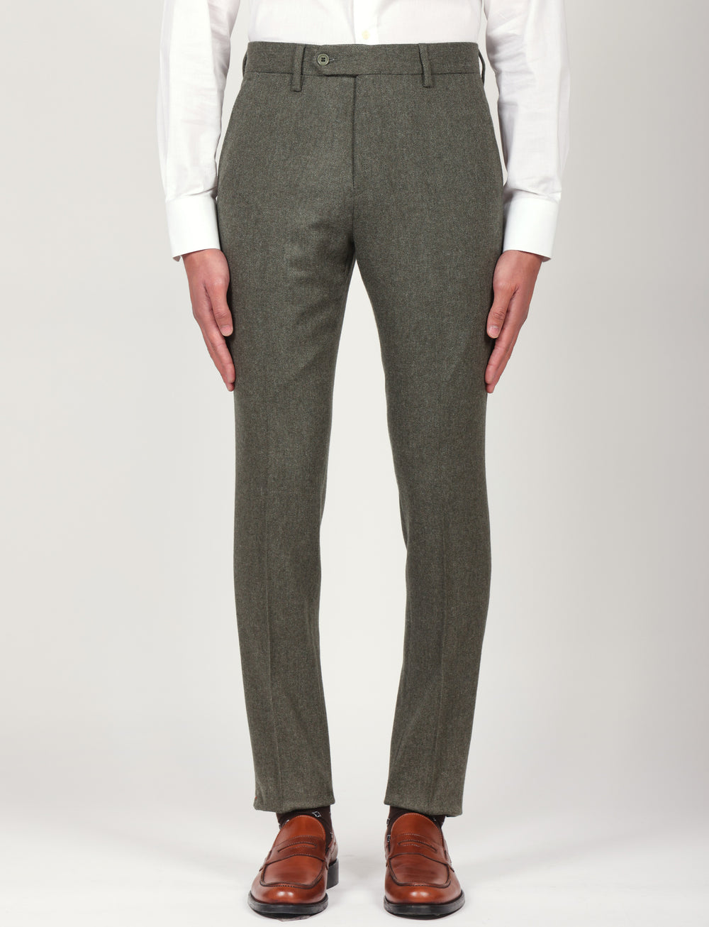 Pantaloni in flanella di lana