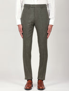 Pantaloni in flanella di lana |Colore:Salvia
