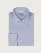 Camicia spigata in cotone |Colore:Celeste