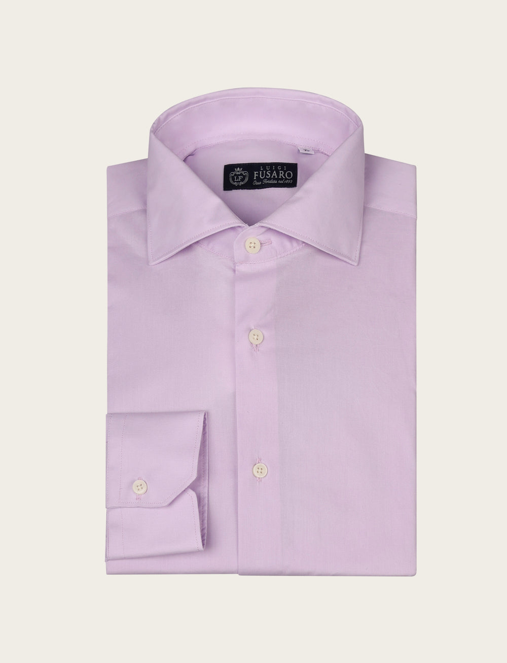 Camicia tinta unita in cotone stretch