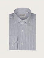 Camicia a bastoncino bicolore in cotone