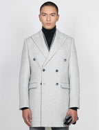 Cappotto doppiopetto spigato