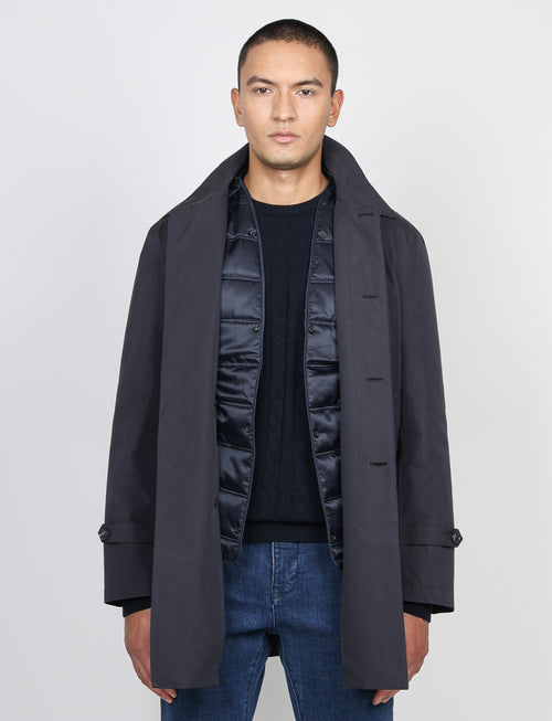 Trench tecnico con pettorina rimovibile