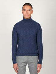 Dolcevita a trecce in lambswool