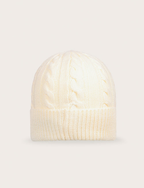 Cappello a trecce in maglia