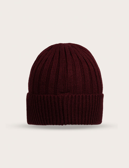 Cappello in maglia a coste