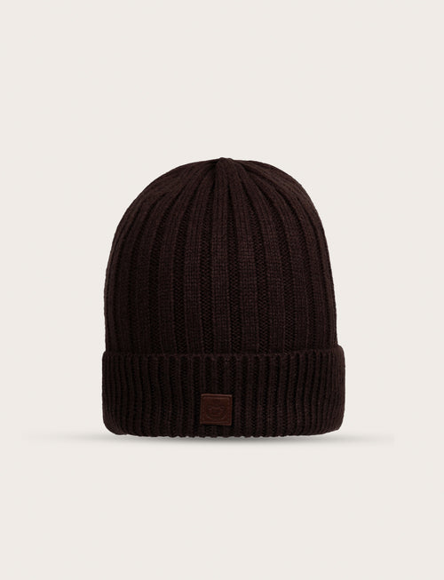 Cappello in maglia a coste