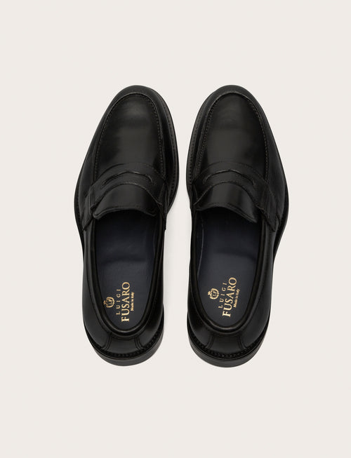 Mocassini in pelle crust