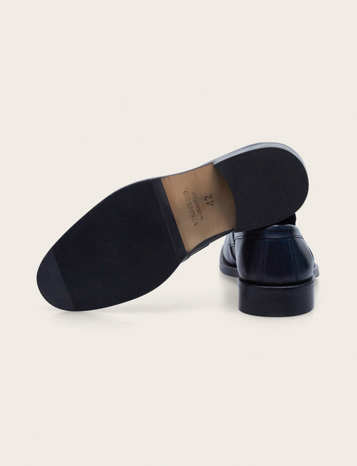 Mocassini in pelle crust