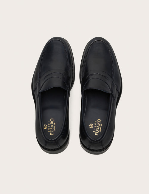 Mocassini in pelle crust