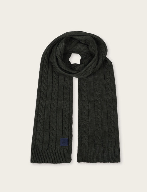 Sciarpa a trecce in maglia