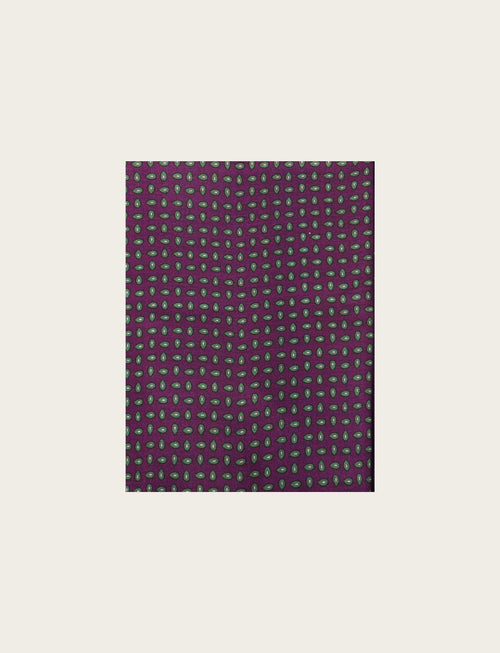 Sciarpa a micro fantasia geometrica in tessuto fluido