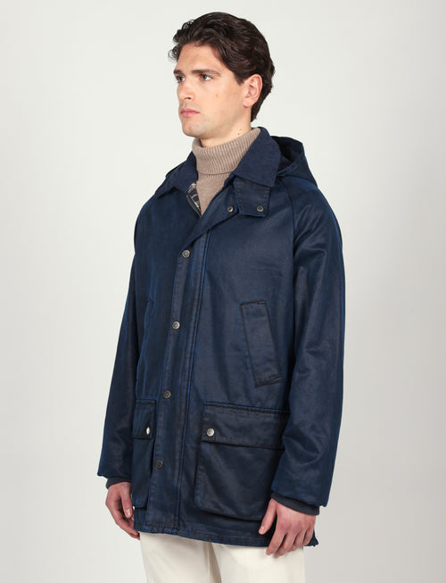 Giaccone tecnico con cappuccio