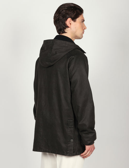 Giaccone tecnico con cappuccio