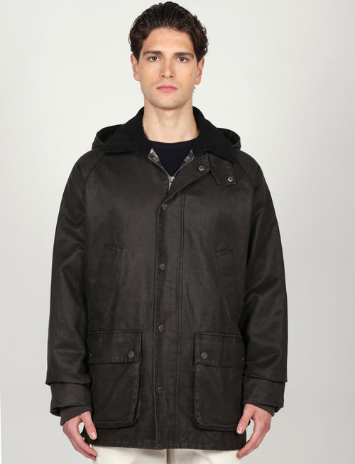 Giaccone tecnico con cappuccio