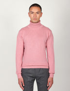 Dolcevita tinta unita in lana lambswool |Colore:Rosa