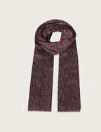 Sciarp fantasia paisley in tessuto fluido |Colore:Bordo