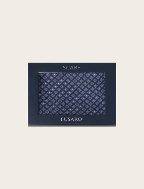 Sciarpa micro fantasia geometrica a rombi