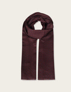 Sciarpa micro fantasia geometrica a rombi |Colore:Bordo