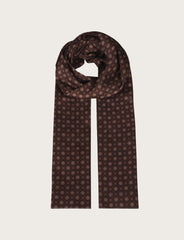 Sciarpa fantasia geometrica a micro rosoni