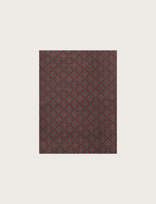 Sciarpa fantasia geometrica a micro rosoni