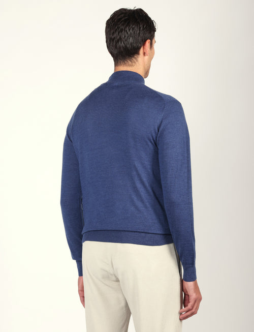 Lupetto in lana merinos|Colore:Avio