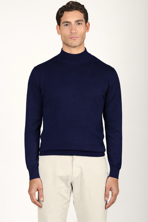 Lupetto in lana merinos|Colore:Blu