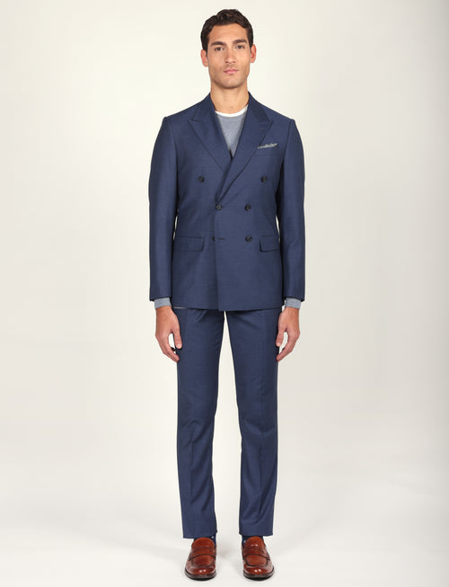 Abito doppiopetto fantasia spigata