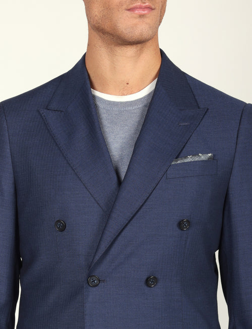 Abito doppiopetto fantasia spigata