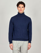 Dolcevita tinta unita in lana lambswool |Colore:Bluette