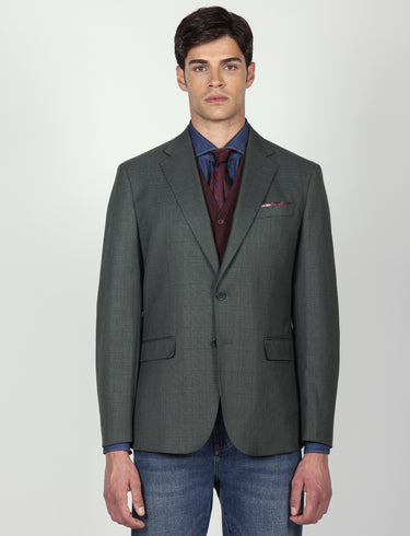 Giacca tinta unita in nido d'ape