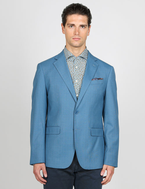 Giacca tinta unita in nido d'ape