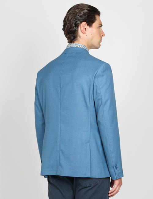 Giacca tinta unita in nido d'ape